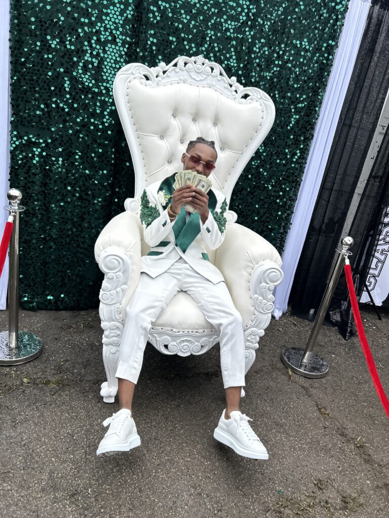 Ivory Classic Throne Chair rental
